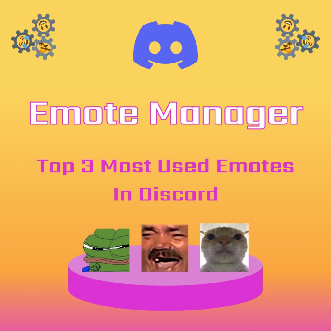 EmoteManager's tweet image. The Cat Emote is my favorite, whats your most used emote?
You can use #EmoteManager to get awesome Emotes like this, in your OWN #Discord Server! 🤩😎