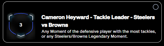expialijoseph's tweet photo. Thinking I was going to complete the Thursday challenge on the cheap picking up Ward and Sutton only for @NFLALLDAY to pull the UNO reverse card with combined tackles on a Heyward rare...........WOMPPPPPP #nflallday https://t.co/WhWRmrHsQr