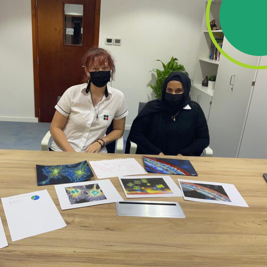 RISabudhabiGC's tweet photo. Grade 12 students, as part of their CAS project, wanted to improve science learning spaces!π§ͺ They shared their proposal with Principal Pali and VP Carolπ¨ They created incredible scientific creative art images! We can't wait to see the final result π€©#RahaDP #RahaArt #BeyondRaha https://t.co/dsQKPk6TBi