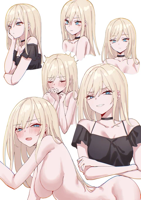 初期に描いたアイリス様、胸がデカめだった 