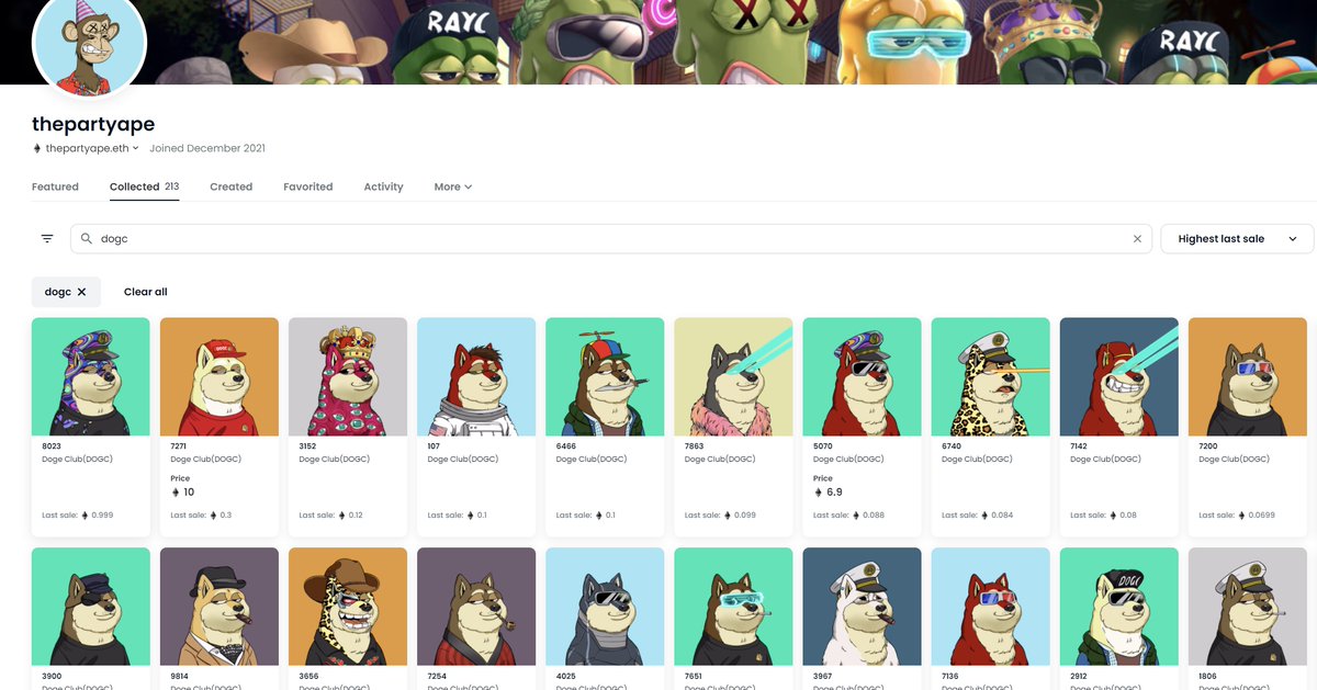 DogeClub_NFT's tweet photo. Let's follow BAYC #4565
@thePartyApe 
🐵💞🐶 https://t.co/BeYeWRxS2T