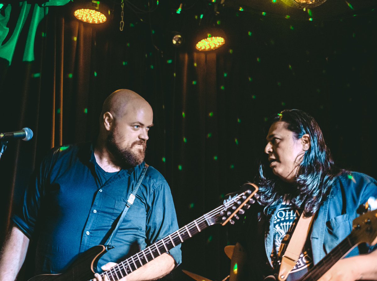 lostdecadesnyc's tweet photo. Actual footage of us looking at each other in amazement when Shahdaroba goes on before us tomorrow (pic @emilioherce) https://t.co/3QqJKCjbna