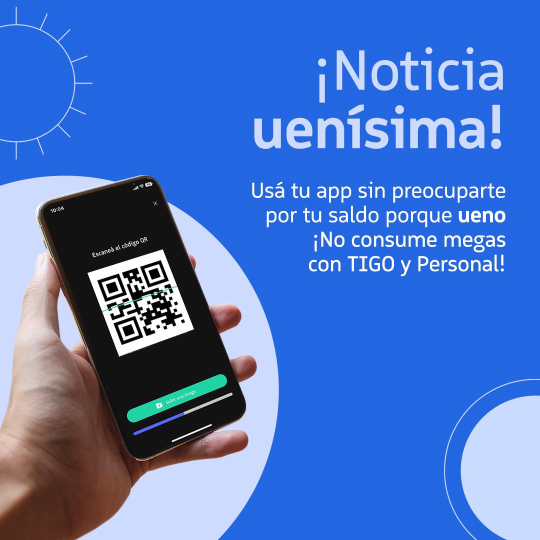 uenopy's tweet photo. ¿Se te acabó el saldo? ¡No es problema para usar tu app ueno! 💪🤩 
Una vez descargada la app ueno, ya no te consume megas de tu plan.���😜 https://t.co/m3NeUYk071