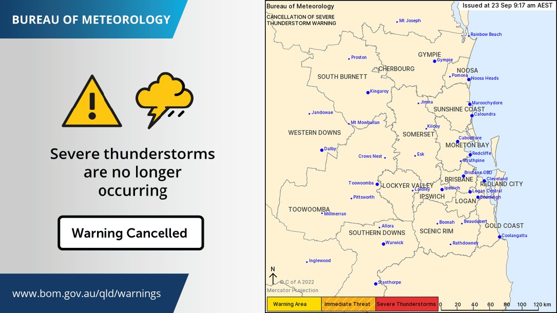 Bureau of Meteorology, Queensland (@bom_qld) on Twitter photo ⚠️⛈️Warning update: Conditions are easing around the #GoldCoast and the Severe Thunderstorm Warning has been cancelled. Road conditions will remain hazardous for some time with plenty of water around, #ifitsfloodedforgetit. Warnings: bom.gov.au/qld/warnings/ ⚠️⛈️Warning update: Conditions are easing around the #GoldCoast and the Severe Thunderstorm Warning has been cancelled. Road conditions will remain hazardous for some time with plenty of water around, #ifitsfloodedforgetit. Warnings: bom.gov.au/qld/warnings/