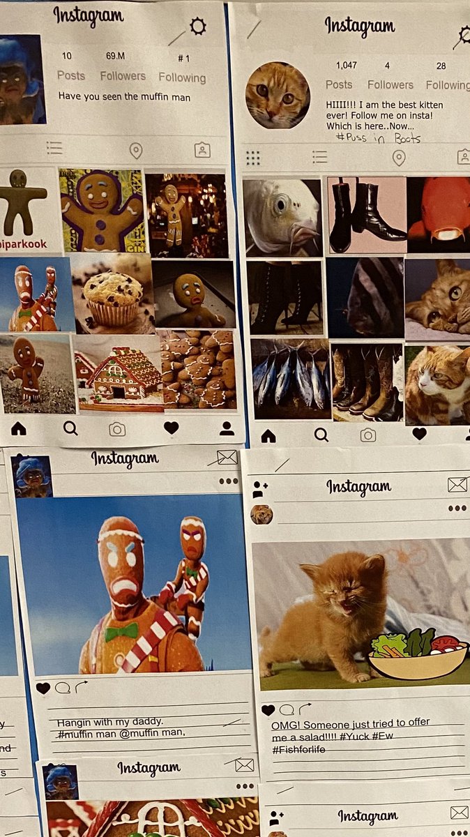 Fairytale Instagram Gallery Walk with 7th Grade Drama Ss as they launch their investigation into our Character Under Construction unit of study. Can’t wait to see what new stories are created, performed, and refined throughout the process. <a href="/WestHillsMS/">West Hills Warriors</a> #MYP