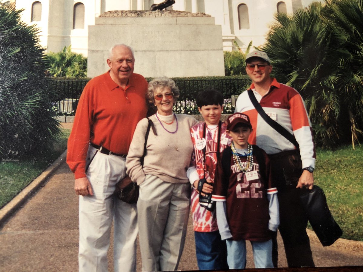 DrKenMcVey's tweet photo. In honor of throwback night in Blacksburg, here’s a picture from the national championship game in 1999! Go Hokies! #throwbacklane https://t.co/mmbQsms1lB