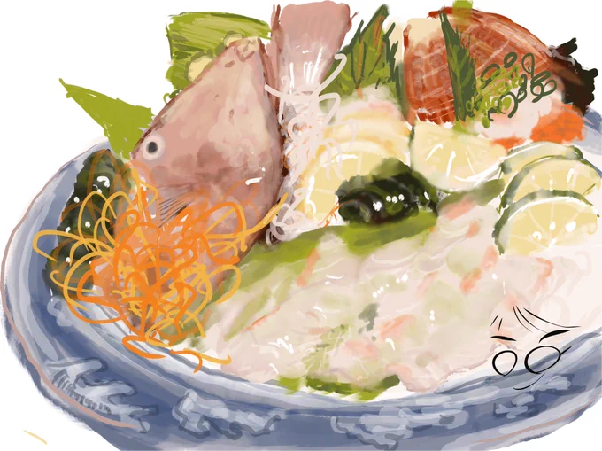 #土佐清水ワールドで食べたウマヅラハギw 