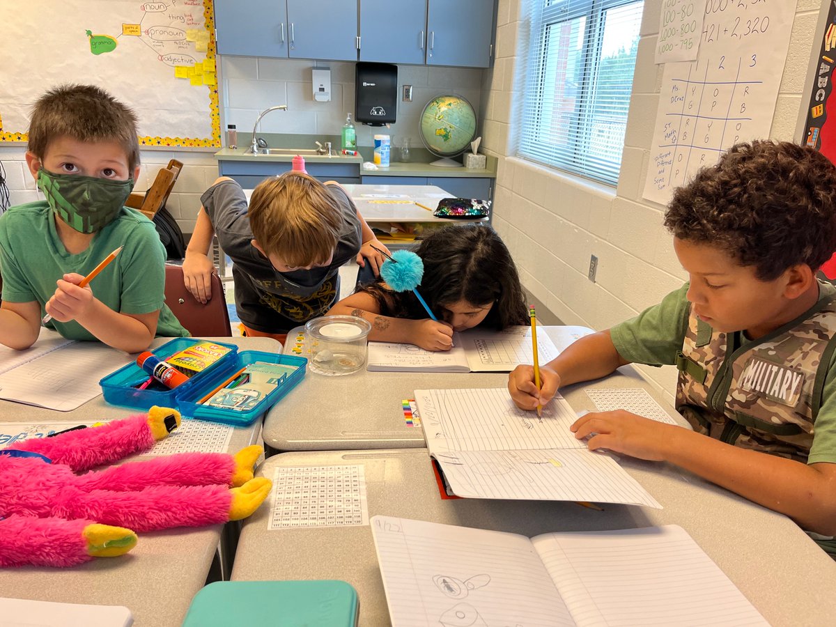 Third graders are thinking like scientists as we observe our ladybugs and playing capture to practice making arrays in math. So much fun! 🐞 🐓