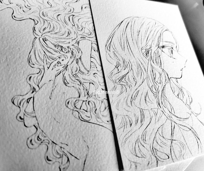 ドローイング....?.....
線画した。
もっと描かなきゃ。 