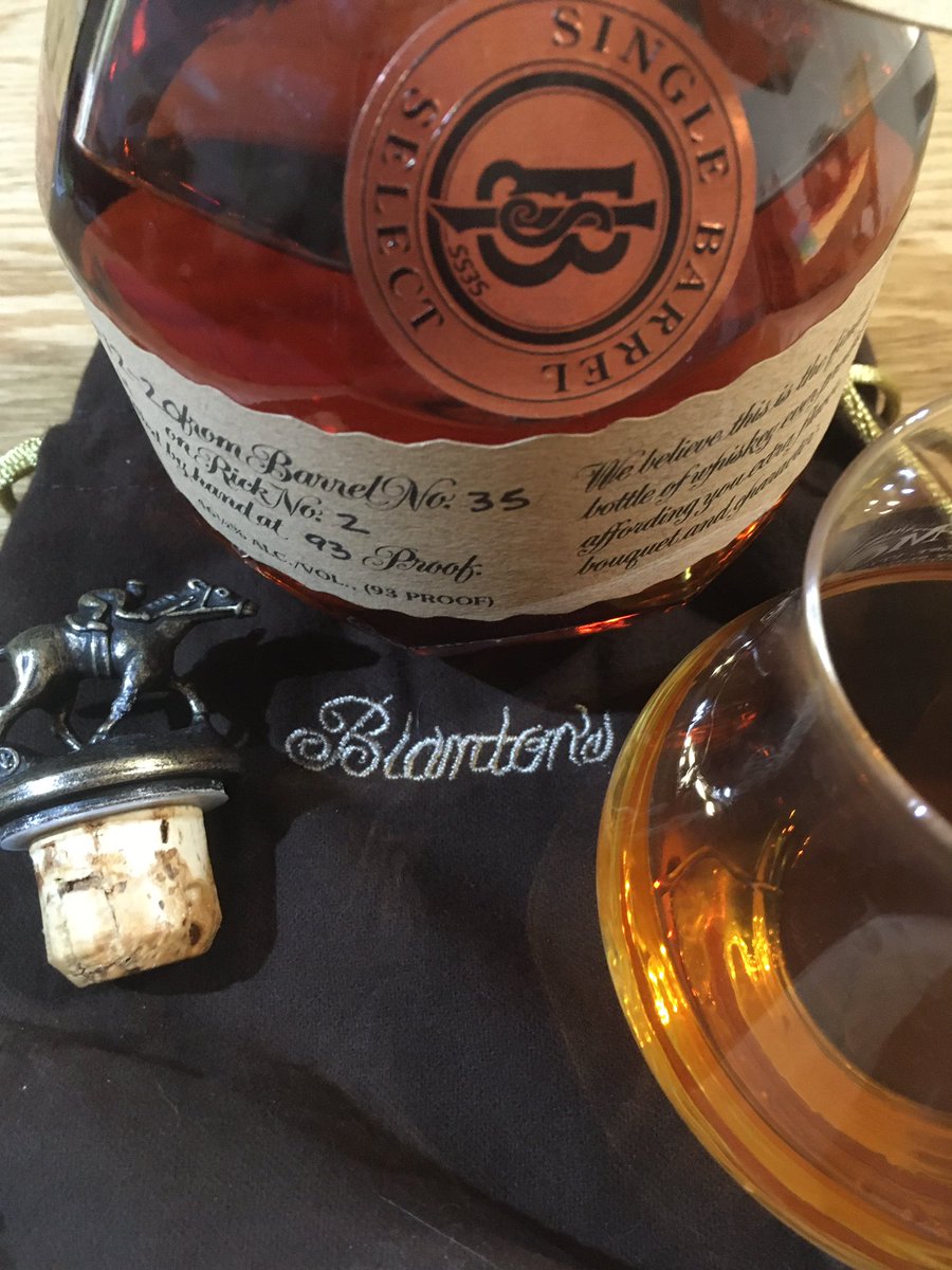 jpappone's tweet photo. Finally cracked open my bottle of #Delicious @Hinchtown @BlantonsBourbon #SingleBarrelSelect.
My complements to Hinch and his #Bourbon selection helpers.
@robertwickens @AlexanderRossi https://t.co/hImcsYOGGu