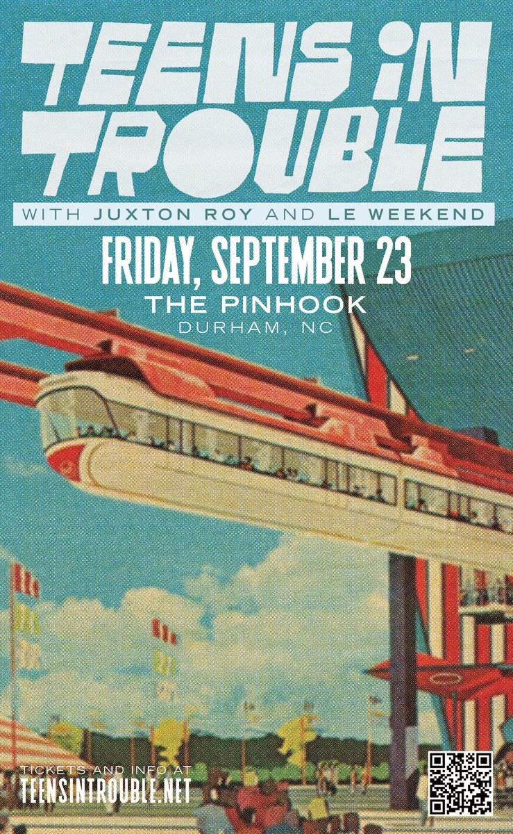 Tomorrow! At <a href="/thepinhook/">thepinhook</a> ! With <a href="/teensintrouble/">Teens in Trouble</a> and <a href="/leweekendCH/">Le Weekend</a> ! Early So you can be in bed by 10 if you want! A win win all around if you ask us!