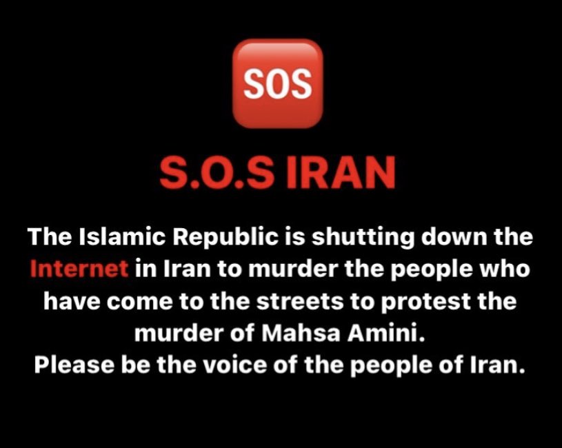 Deeyah_Khan's tweet photo. #MahsaAmini 

S.O.S  IRAN https://t.co/mXbapuUHeA