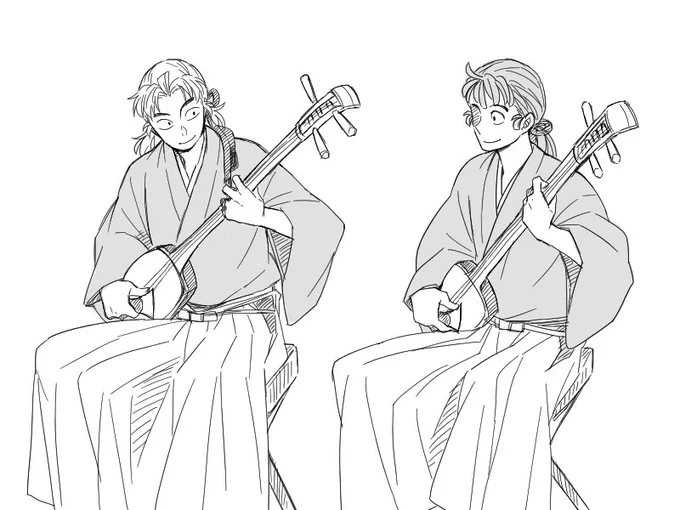 便乗して大昔の落書き投下しちゃう😚和楽器も好きだ〜〜〜💕 