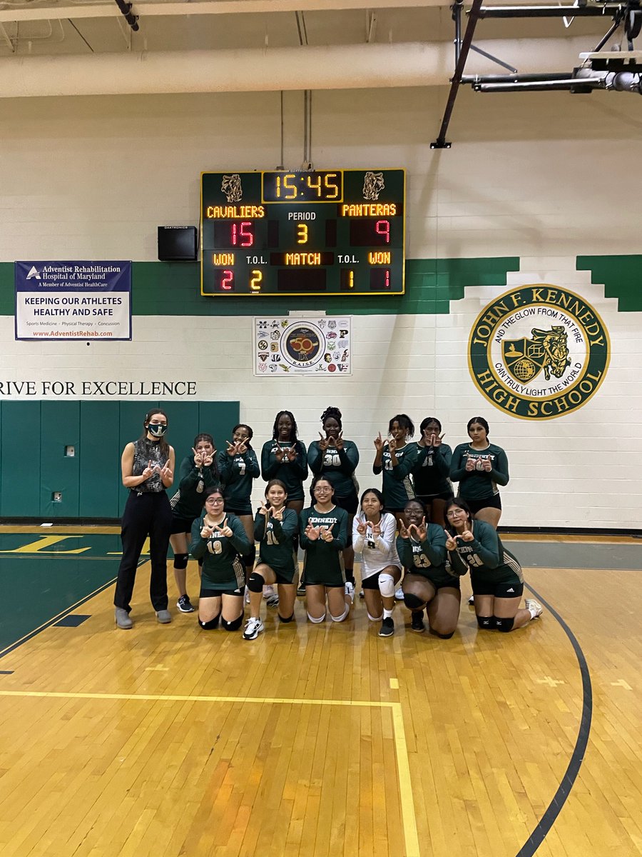 Congrats to JV and Varsity 🏐 <a href="/VolleyballJfk/">JFK_Volleyball</a>  on their victories over PB! Way to go ladies! 
@KennedyMCPSPrin