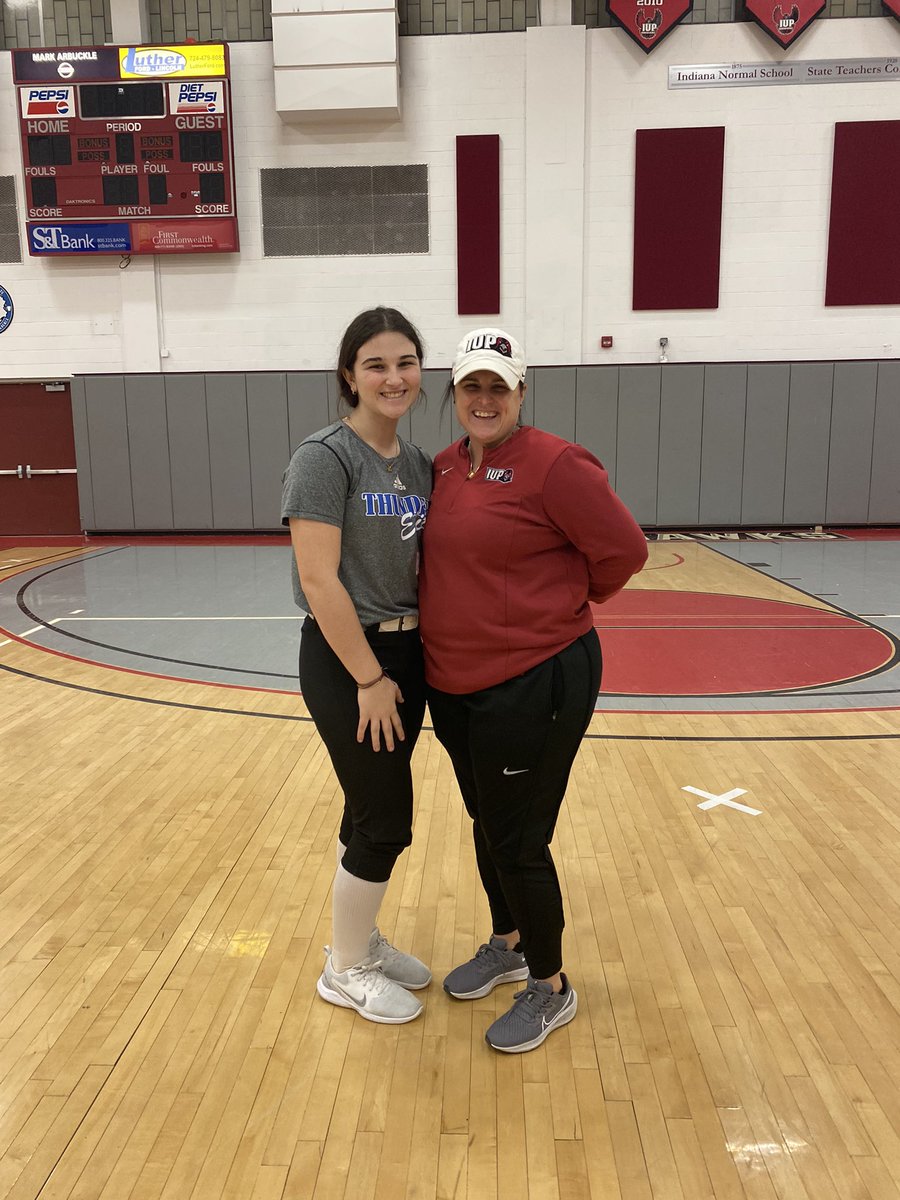 kelly_szolek's tweet photo. I am so excited to announce my commitment to further my academic and athletic careers at Indiana University of Pennsylvania. Huge thank you to my family, coaches, teammates, and everyone else who has supported me through this process! Go Crimson Hawks!❤️🤍 #talonsup @IUPsoftball https://t.co/imEWVDWpyz