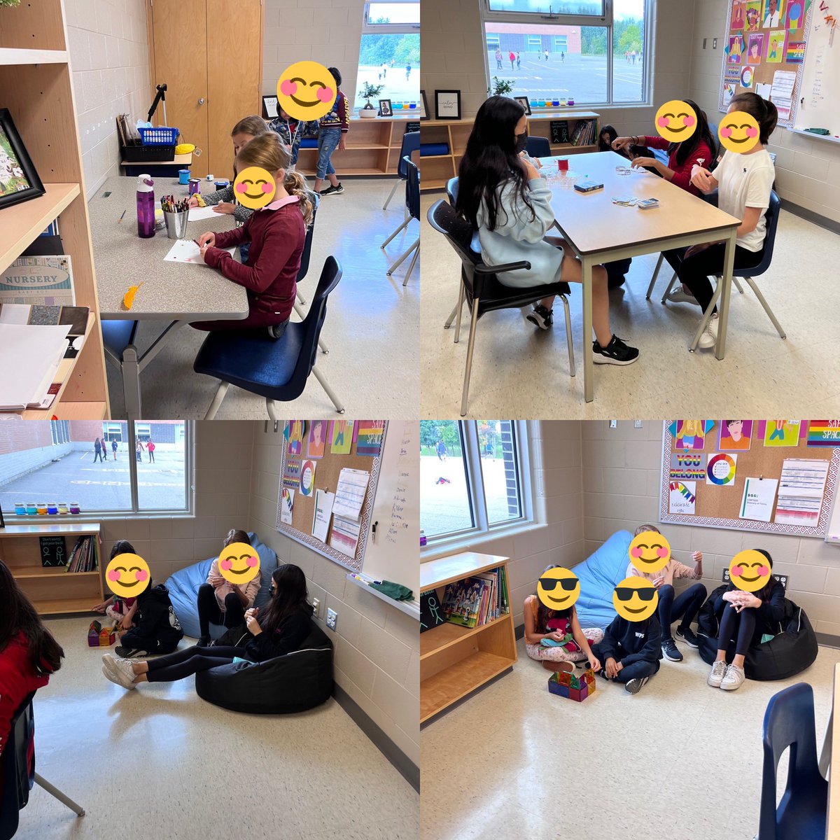 WHPSnews's tweet photo. Here at WHPS, we have a designated #safespace called “The Wolf’s Den”. This space provides an alt recess exp where Ss may come to relax, talk to a friend, or confide in staff. A safe envirmnt for Ss is critical in building a foundation for learning. #yrdsb #MentalHealthMatters https://t.co/Rn8TuPOl08