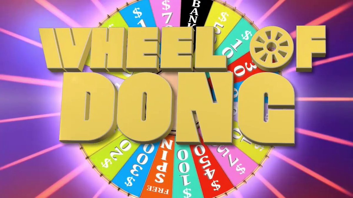 Free4AllShow's tweet photo. Grab it and pull on #WheelOfDong!

Watch us play on #Free4All, weeknights at 7pm Pacific! https://t.co/hyTy5Its39