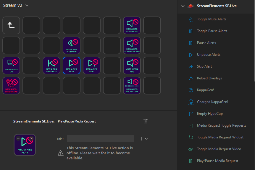 AmundNOR's tweet photo. @StreamElementsS I've been having this problem for a while now where I cant control my media request using the Stream Deck plugin. Anything you might be able to help me with? It was working fine before. https://t.co/ZwJ3ZFd3ut