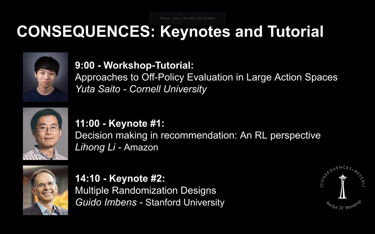 CONSEQUENCES @ RecSys 2025 tweet media