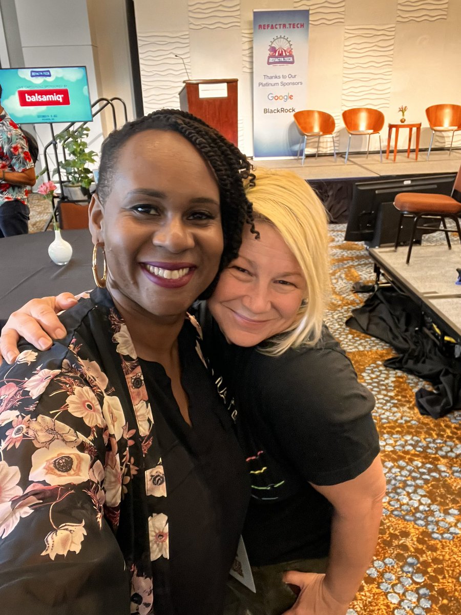 i_am_liberty's tweet image. Yes— the energy in the room was everything. Thank you for all of your support Dana! Since Twitter didn’t want me to be great and share all the photos on my device, the photo dump continues. #refactrtech #womenintech #DEI #Diversityintech