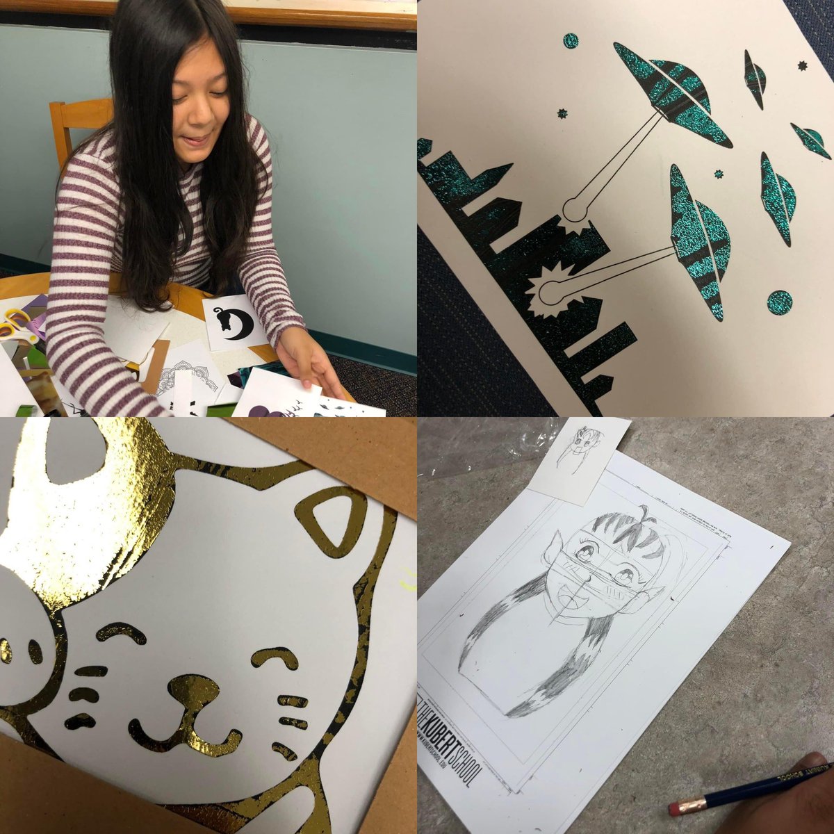 ParsippanyLib's tweet photo. Foil Art, Manga Art and SAT’s, OH MY!  #teenprogrammingforthewin #YAallday #parlib #yalibrary #yalibraryprograms #yalibrarian #yalibrarianlife #parsippany #parsippanynj #parsippanylibrary #library #librariesofig #librarising #librariesofinstagram #libraries #librariesrock https://t.co/7bBHnMy1sb