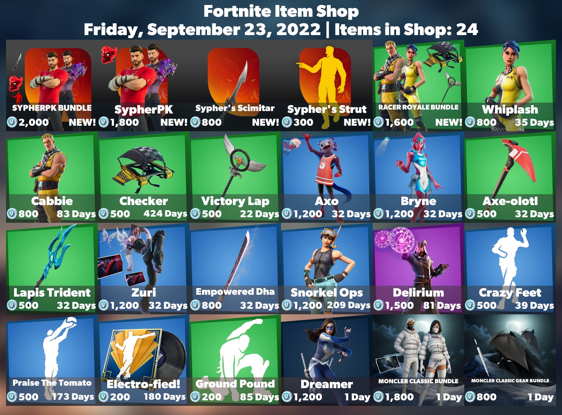 23 September 2021 - Fortnite Item Shop - Fortnite Item Shop