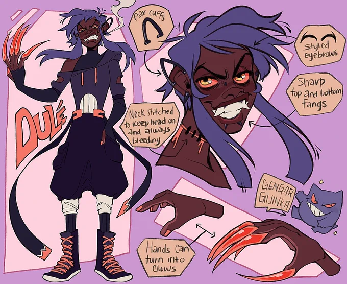 I think I'm gonna celebrate Blacktober this year by drawing more of my OCs interacting  