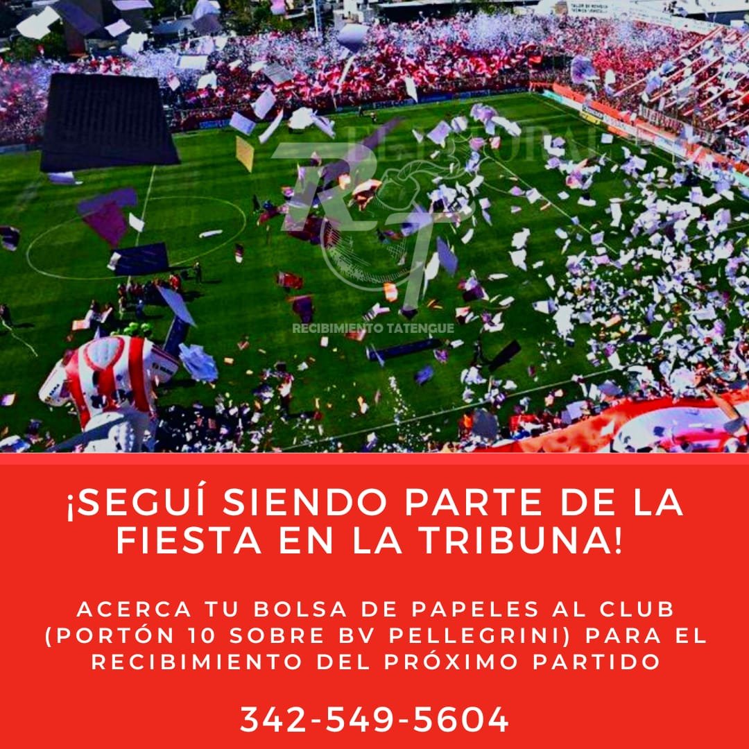 RecibimientoTa1's tweet photo. Tatengues buenas noches 🇵🇪🇵🇪🇵🇪
Como siempre la fiesta y el color lo da el hincha , y vamos a necesitar de ustedes. 🎉🎊
COLABORAS llevando la bolsa de papel hasta el viernes 30 por la mañana.📒📒
DONDE LLEVAR ?
Puerta 10 sobre boulevard al lado de boleteria 🇦🇹🇦🇹🇦🇹
Danos rtw!!!! https://t.co/o3vq3phhQD