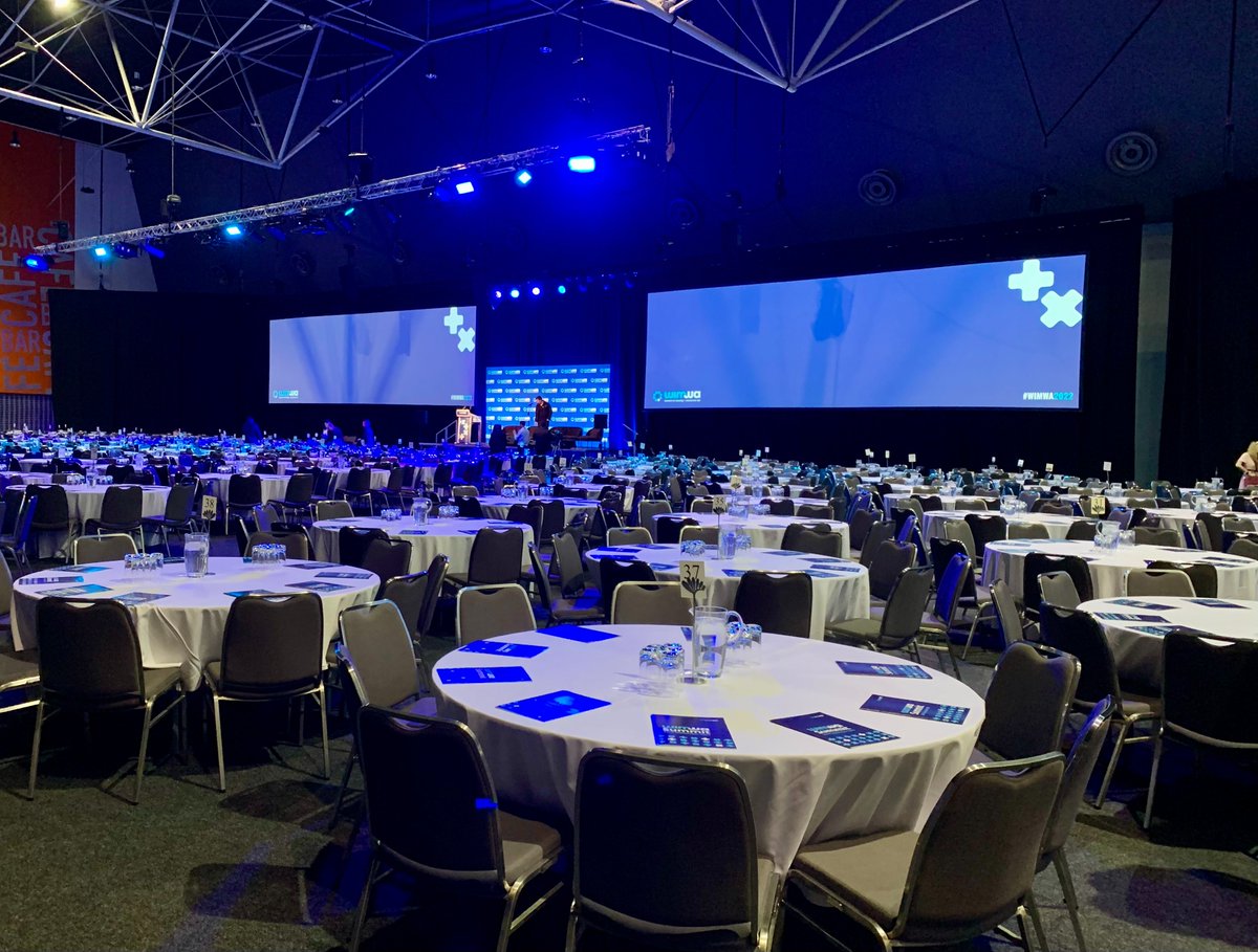 WomenInMiningWA's tweet photo. Getting ready to kick off our annual WIMWA Summit! We can’t wait to see you all here!

#WIMWA2022 #WIMWA #WomenInMining #EmpoweringWomen #Trailblazers #ThoughtLeaders #Diversity #Conversation #Connection https://t.co/qrnFVMhzzI