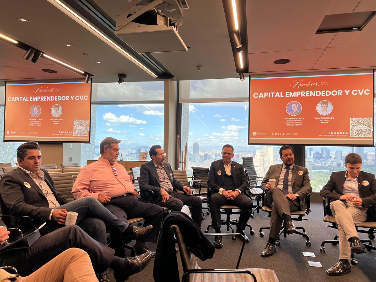 Atortajada's tweet photo. Genial iniciativa de lanzar un #MembersDayAMEXCAP incluyendo la representación de todas las estrategias de @AMEXCAP donde compartimos retos, visiones y propuestas para el beneficio de la industria de alternativos #PE #VC  #Mexico #latam https://t.co/PbwwIKGuhH