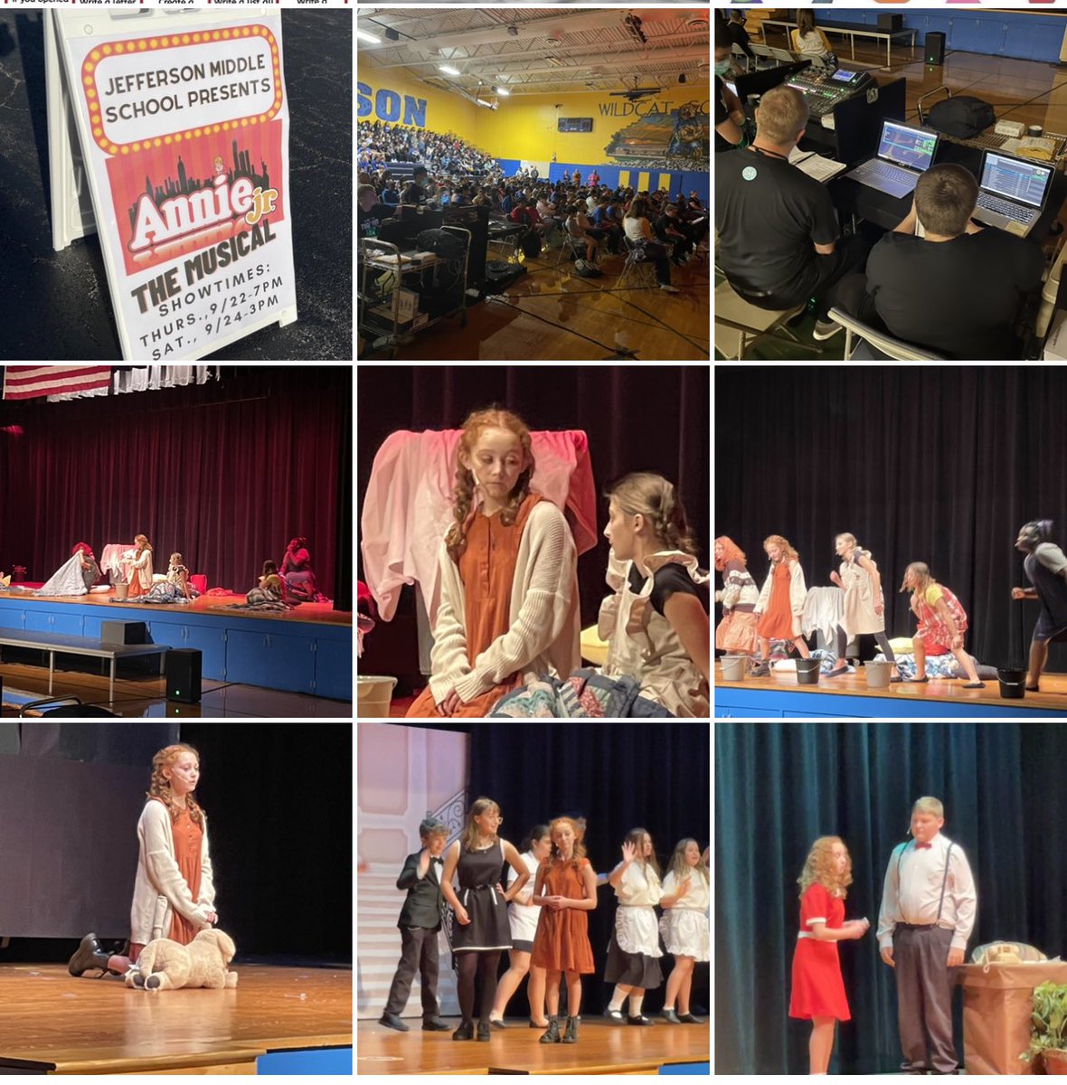 The Drama Club presented Annie Jr to over 500 students, staff, &amp; guests. We are so proud of the quality production presented. Thank you to the students, directors, crew, &amp; parents. Want to see it? The final performance is this Saturday, at 3pm. It’s a great day to be a WILDCAT!🐾