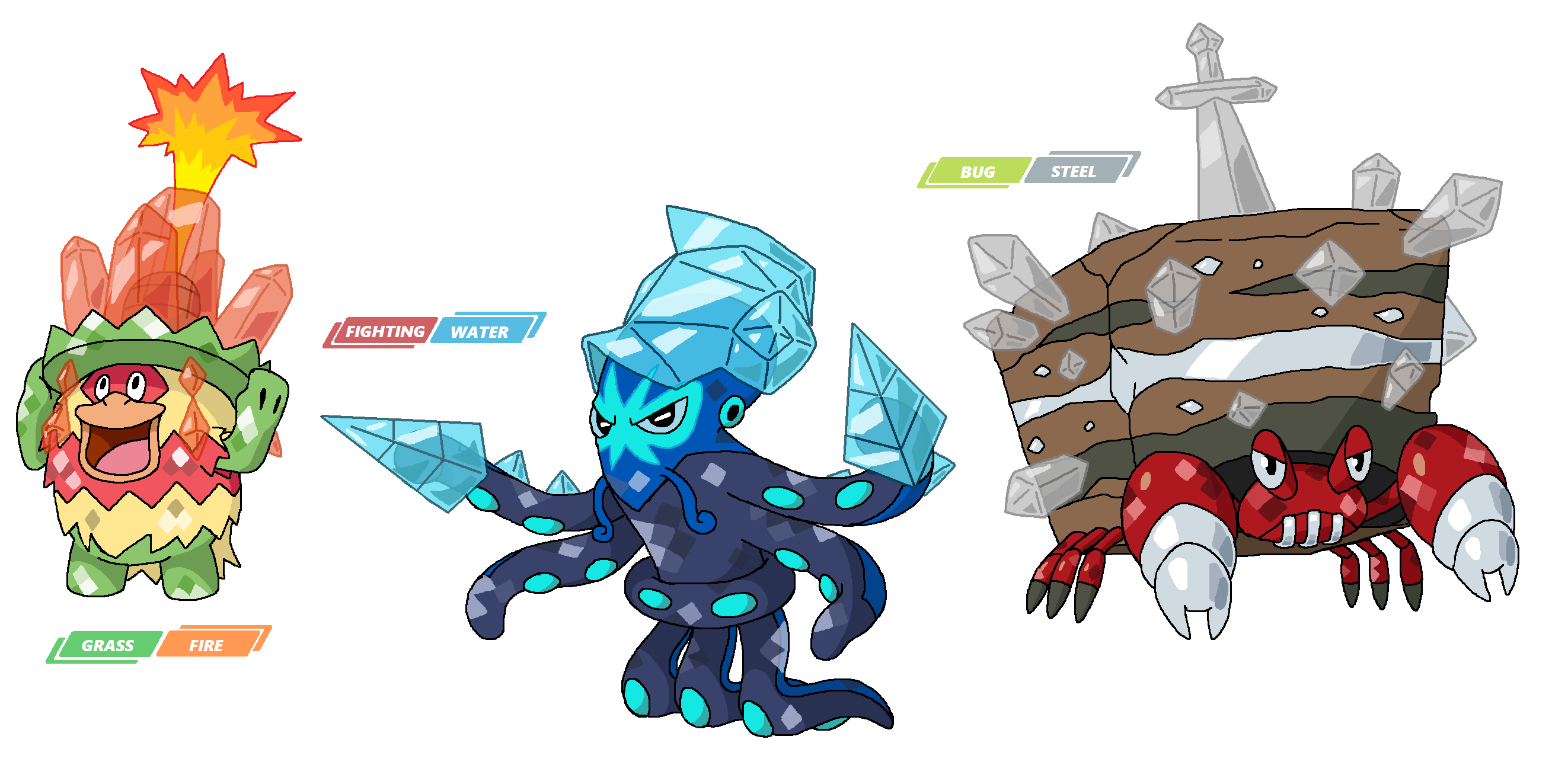 JWalnut on Twitter: "Had some more ideas for special Terastal forms #pokemon  #fakemon #PokemonScarletViolet https://t.co/vhnIG5FMRb" / Twitter