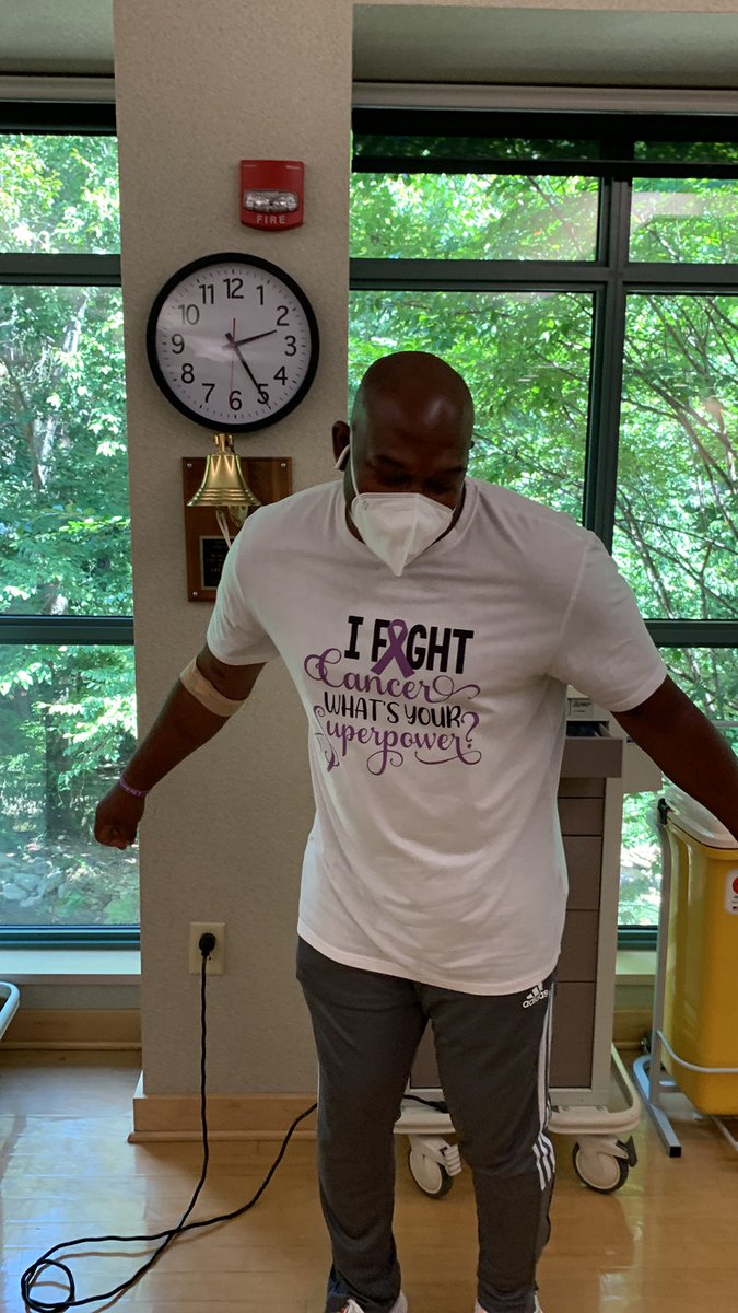 coachdelmarpatt's tweet photo. I’m cancer free! Thank you God for giving me strength to get through this!! Thank you to my wife for being a great helpmate and Thank you everyone for your prayers. #HighRiser #RiseAboveItAll  God will Provide! Please continue to keep my family and me in your prayers!! https://t.co/fNk6omVgHP