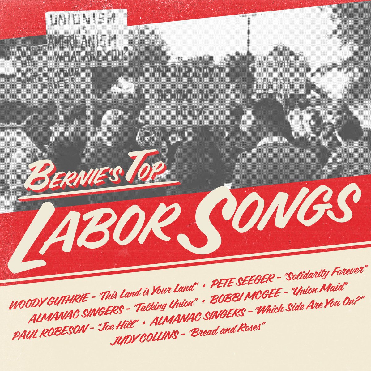 BernieSanders's tweet image. Music is extraordinarily important in creating solidarity and bringing people together. Here is a list of just a few of the songs that have meant a lot to me in my life. I hope you will take a moment to listen to some of them.