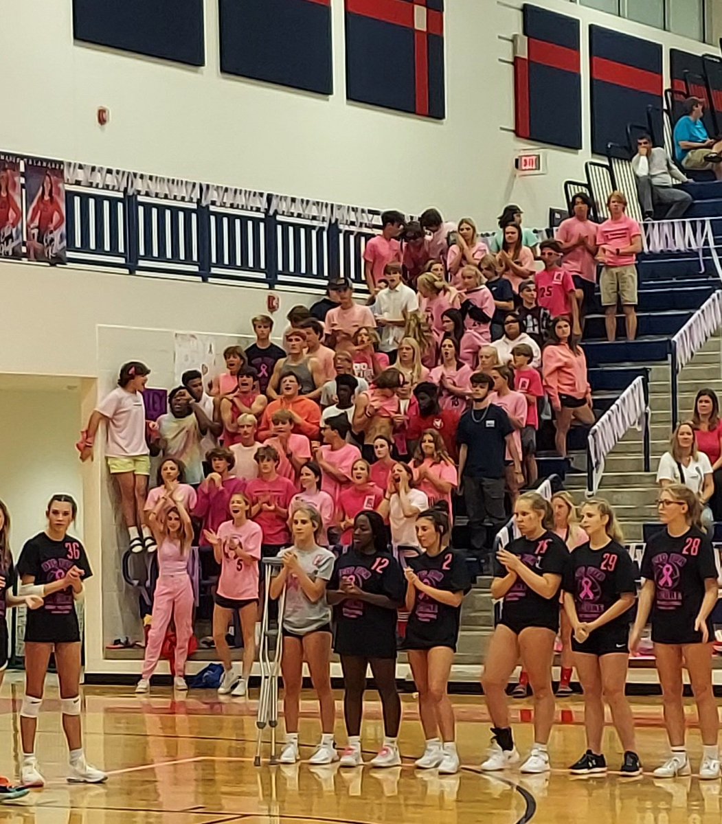THS_BRAVE's tweet photo. @Brave_VB @harrisonvball @swocsports @THSTheTribe @THSTheTribe has the gym rockin!!! https://t.co/BRkX7Da8gP