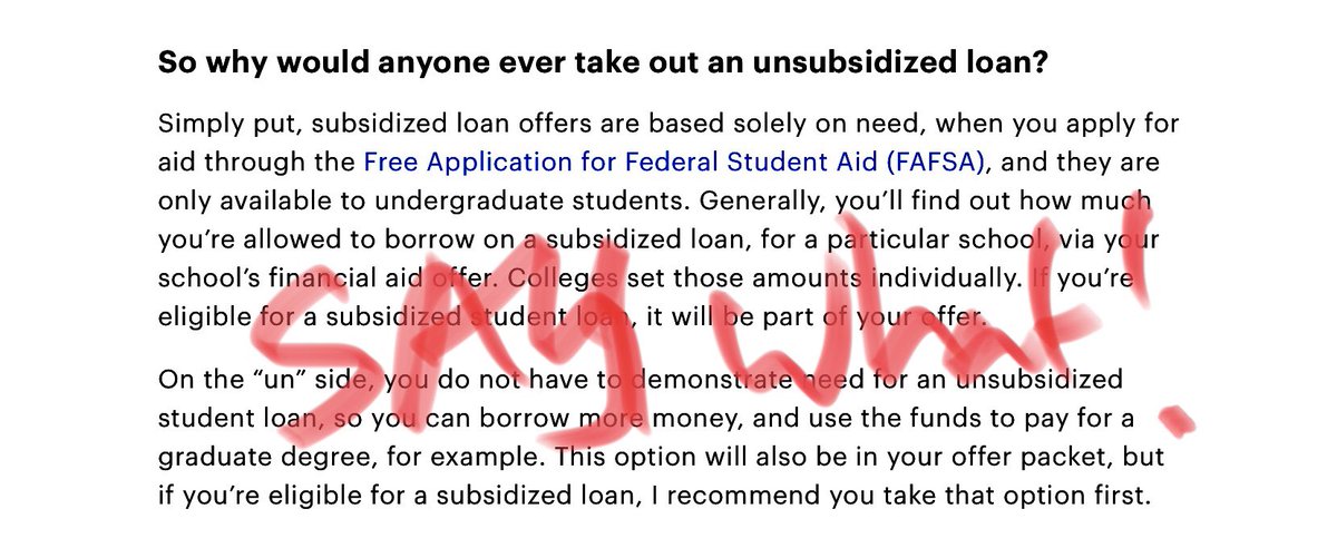 UICProfWatch's tweet image. This is some real unethical financial instrument for #students
Nobody, nowhere should be offering #unsubsidized #loans to anyone 
#studentloanforgiveness