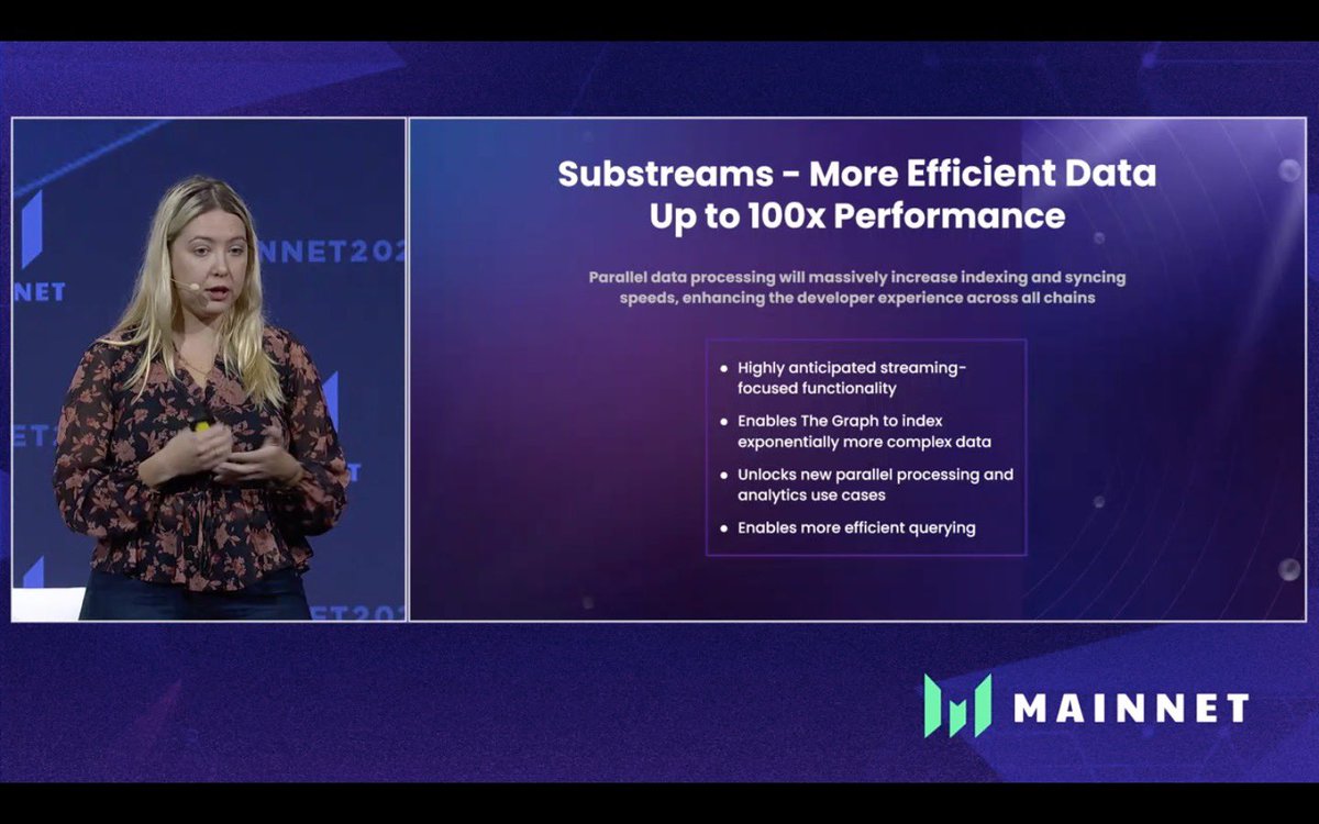 streamingfastio's tweet image. mic drop 
@evabeylin at #Mainnet2022 
@graphprotocol #substreams⏫