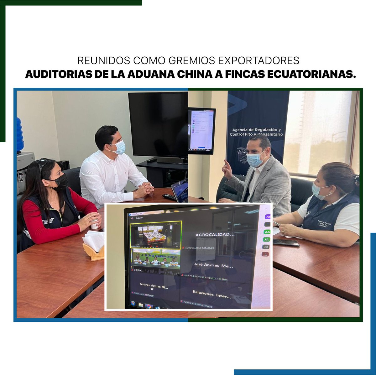 acorbanec's tweet photo. ACORBANEC y @aebeecuador felicitamos a @AgrocalidadEC por su trabajo en auditorias virtuales de la aduana china a tres fincas bananeras de Ecuador. El proceso fue exitoso, reforzando el compromiso con el desarrollo sostenible y respetando las medidas de bioseguridad solicitadas. https://t.co/qtJCb3ApgM