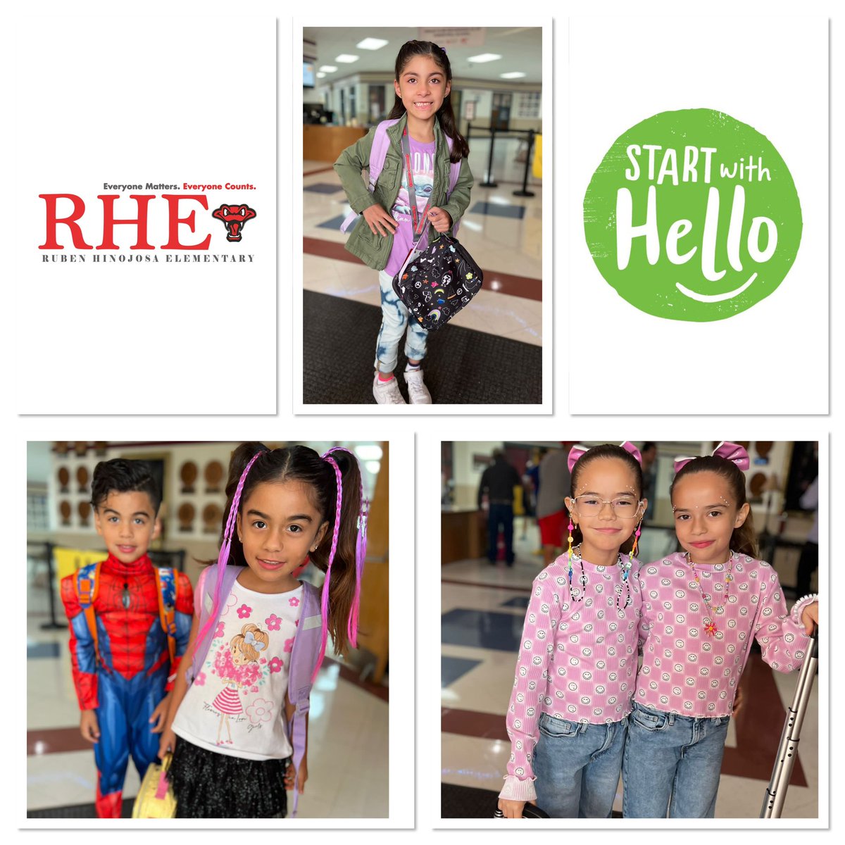 RHE_SISD's tweet photo. #TalkAboutitThursday @RHinojosaSISD had students sharing fun facts about themselves, wearing cute name badges, and wearing wacky outfits to show off their uniqueness #StartWithHello @sandyhook #SandyHookPromise #beUnique #stayConnected #buildCommunity https://t.co/1wbBaZMz0X