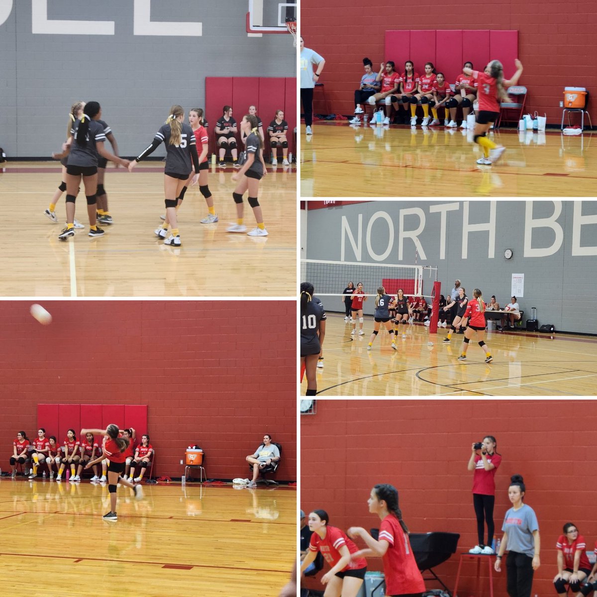 NorthBeltonMS's tweet photo. If you ever get the chance come watch our volleyball teams. They can serve, spike, block, and rally with the best of them. #BeltonISD #perseverance #collaboration #communication https://t.co/f8bmVdZqbW