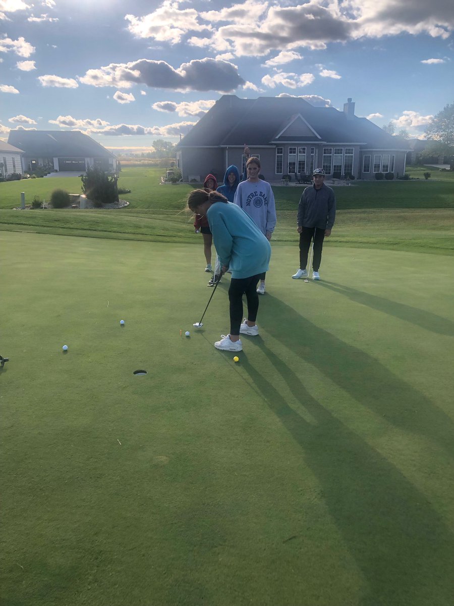 WarsawTigerGolf's tweet photo. The Lady Tigers are prepped and ready for the regional tomorrow morning at Noblehawk! The Tigers tee off at 8:30 tomorrow morning! Wish these ladies luck! Let’s Go TIGERS!!! https://t.co/bOAwbtsuEr