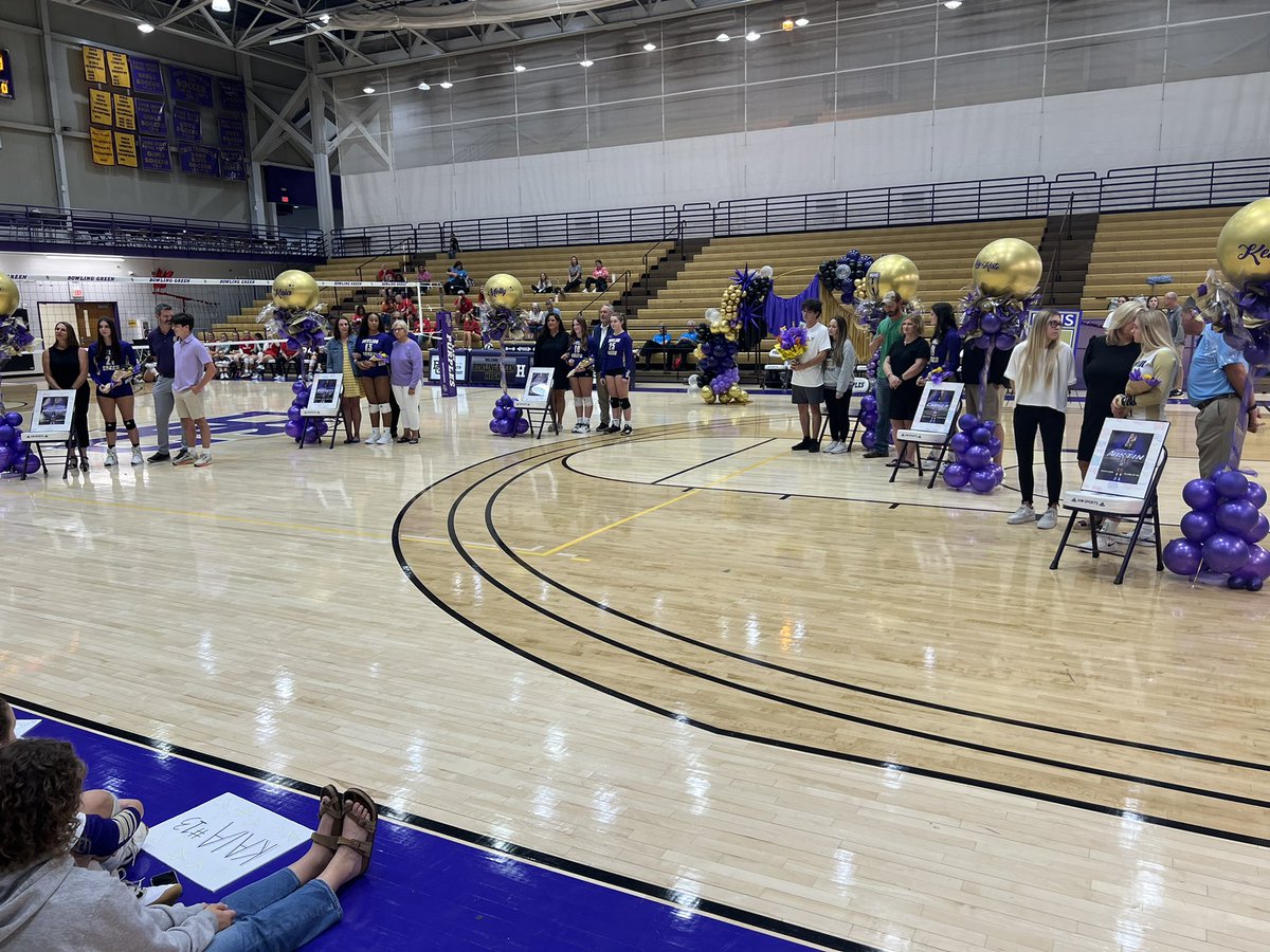 BGHSPurplesNews's tweet photo. Congrats to @BGPurpleVolley senior players Molly Morton, Kaia Barnett, Kenzie Austin, Lily Kate Carver, and Elizabeth Maglinger as well as senior manager David Logan! Talented, hardworking group who have done great things as Lady Purples. Once a Purple, Always a Purple! (1/2) https://t.co/dW7pO8t8U8