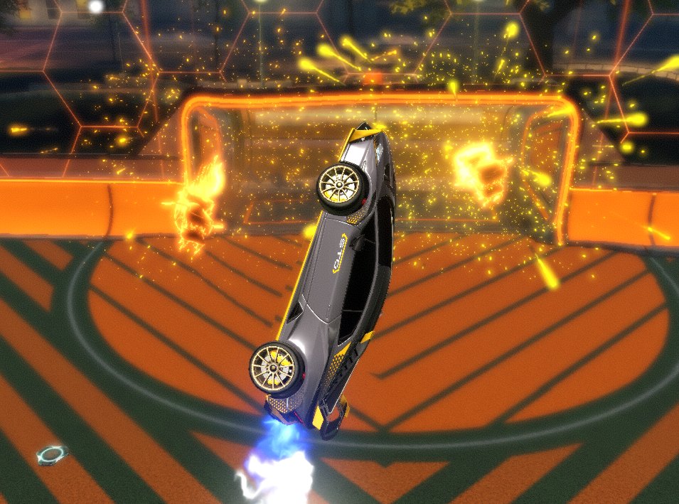 Car: Lamborghini Huracan STO- Decal : Lamborghini Huracan STO- : Goal Explosion : Dueling Dragons Orange Incredible Striker if certs are included- Boost : TW Flamethrower- Wheels : Lamborghini Huracan STO v2- Trail : Blazer-Hope you like it :)-User name: Mewgameing #rlfitcheck