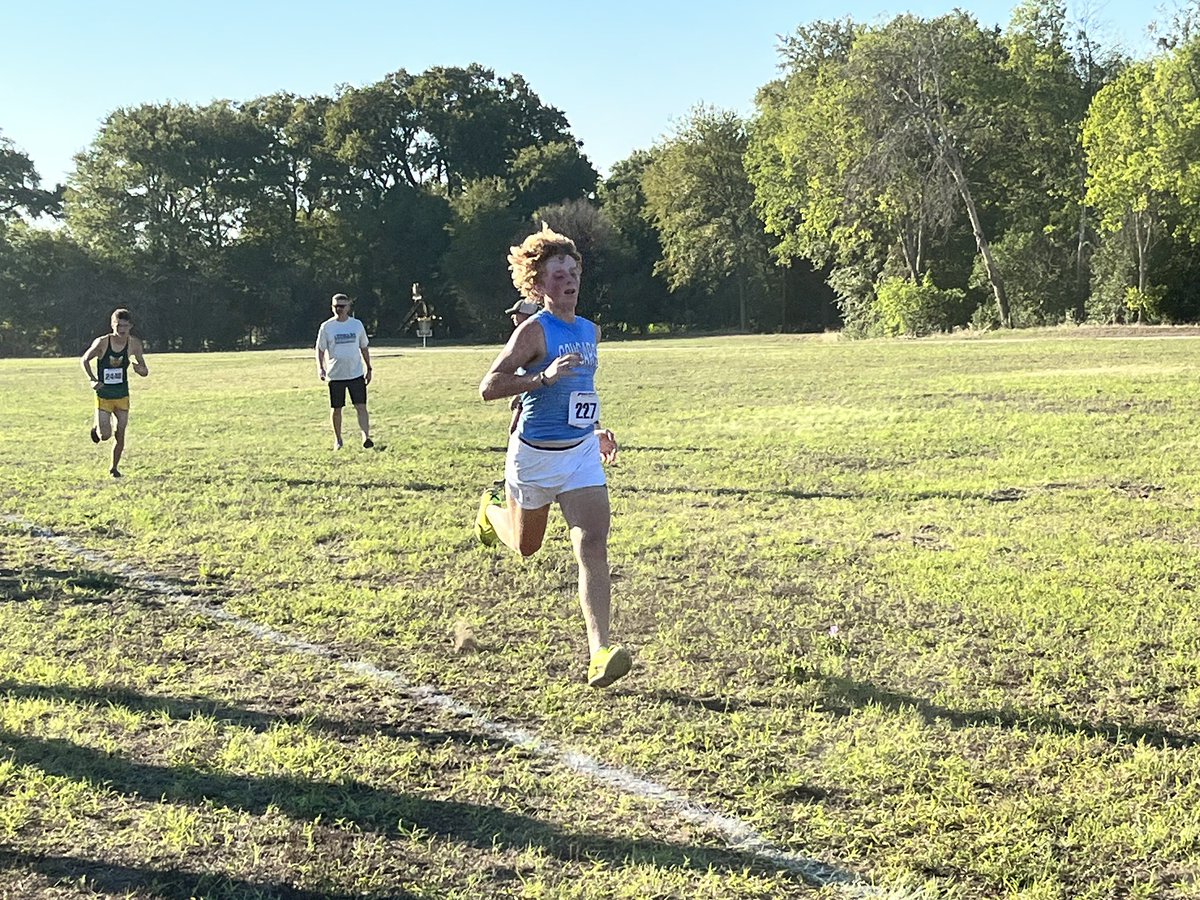 ChinaSpringXC's tweet photo. Another week, another meet!  #BroncoInvitational Results posted here: https://t.co/Z4MG8nIxWw 
A little over two weeks before district.  Go Cougs! https://t.co/uMF5WIo5XM