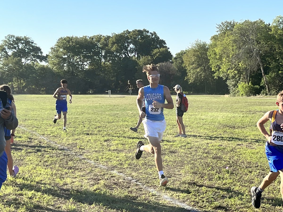 ChinaSpringXC's tweet photo. Another week, another meet!  #BroncoInvitational Results posted here: https://t.co/Z4MG8nIxWw 
A little over two weeks before district.  Go Cougs! https://t.co/uMF5WIo5XM