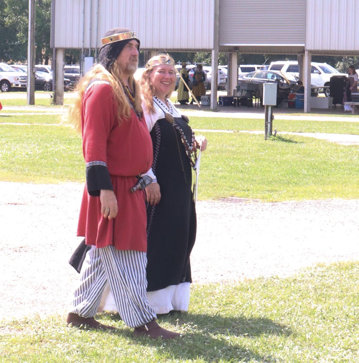 Bryn Gwlad was well represented and Ravensfort Defender this past weekend! Our Baron and Baroness looked fabulous, as usual. 

#BGatHome #SCAaustin #mySCA #medieval #viking #HistoricalRecreation