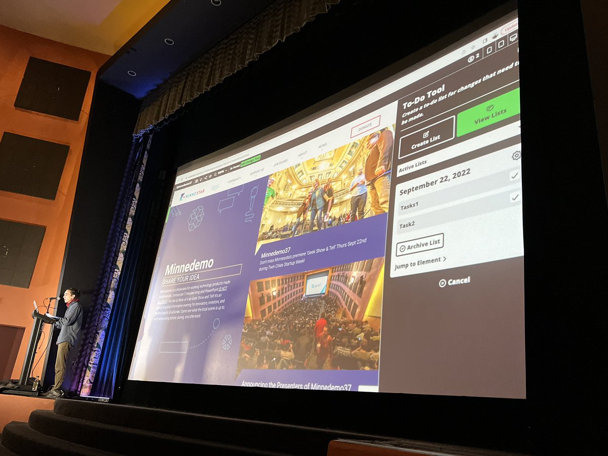 minnestar's tweet photo. Super slick! @collabspot_io does for website collaboration what Google Docs did for docs collaboration. #Minnedemo https://t.co/8Zw71Wbsas