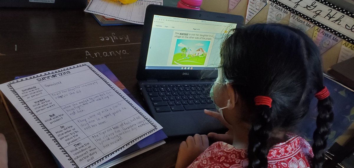 MBlancas4's tweet photo. My kiddos loved making their summaries come to life with the @BookCreatorApp. These little authors are already ready to start a new book! @NISDBeard #engaged #summaries #swbst  #KidsDeserveIt https://t.co/UfG16K0DES