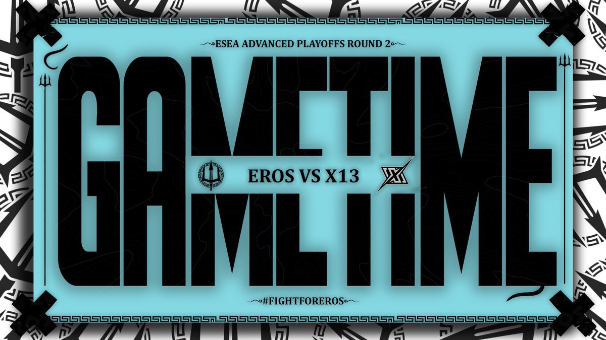 ErosCollective's tweet photo. ESEA ADVANCED PLAYOFFS ROUND 2!

Eros vs X13
 
⏰LIVE NOW!
📺https://t.co/zubdYDYd7G
⚔️@X13GG 
🎙️@hamtaro1H

#ErosCS | #FightForEros https://t.co/q3rra71GqV