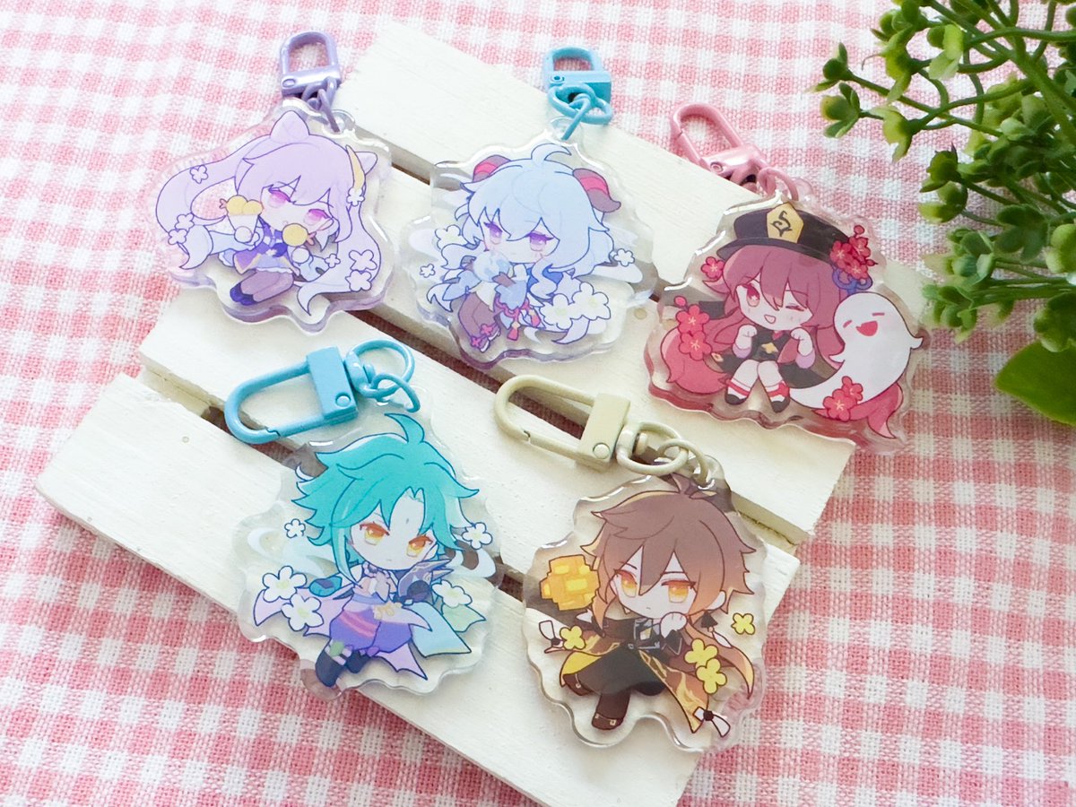 New Genshin charms dropping this Saturday, Sept 24 at 1pm PST!! I’m so excited AAAA